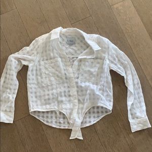 Rails checkered tie shirt